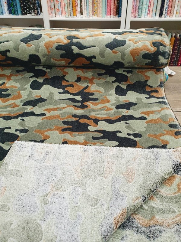 Kuschelfleece Camouflage