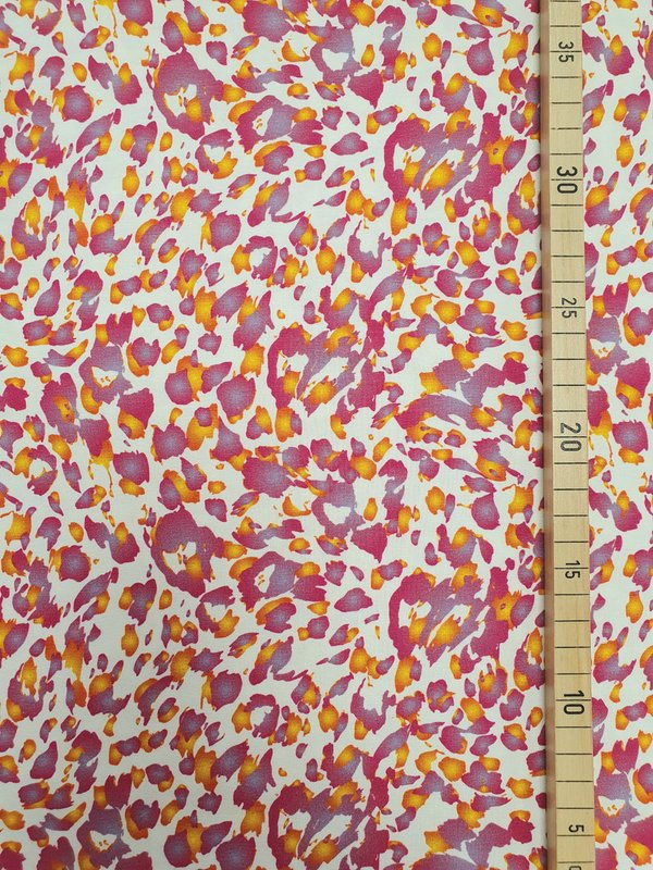 Megan Blue Fabrics Jersey Digitaldruck New Leo pink/weiß