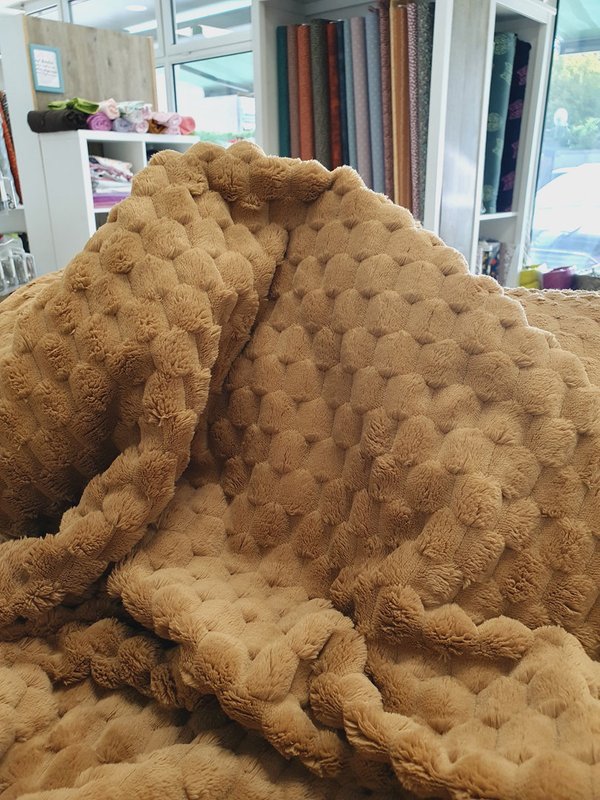 Fleece Honeycomb camel
